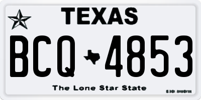 TX license plate BCQ4853