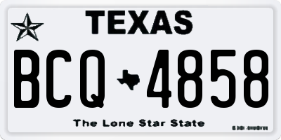 TX license plate BCQ4858
