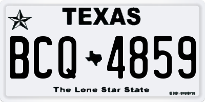 TX license plate BCQ4859