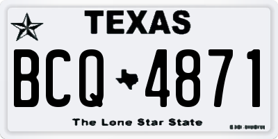 TX license plate BCQ4871