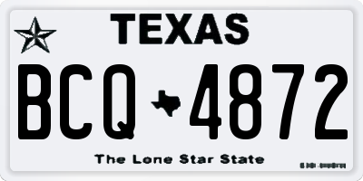 TX license plate BCQ4872