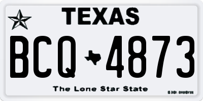 TX license plate BCQ4873