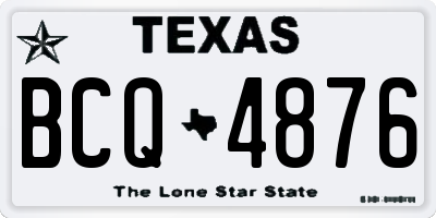 TX license plate BCQ4876
