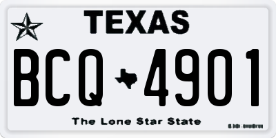 TX license plate BCQ4901