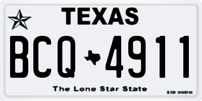 TX license plate BCQ4911