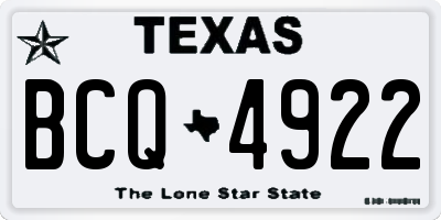 TX license plate BCQ4922