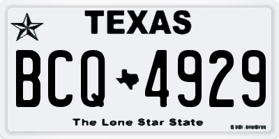 TX license plate BCQ4929