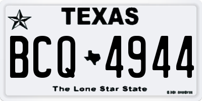 TX license plate BCQ4944