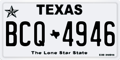 TX license plate BCQ4946