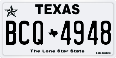 TX license plate BCQ4948