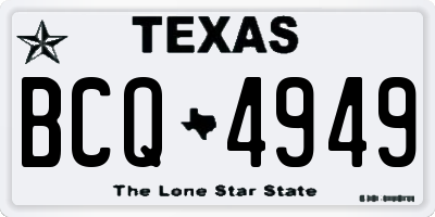 TX license plate BCQ4949