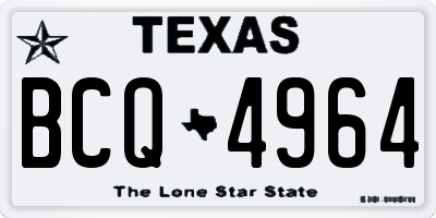 TX license plate BCQ4964
