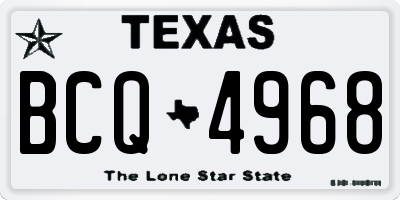 TX license plate BCQ4968