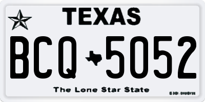 TX license plate BCQ5052