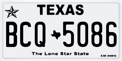 TX license plate BCQ5086