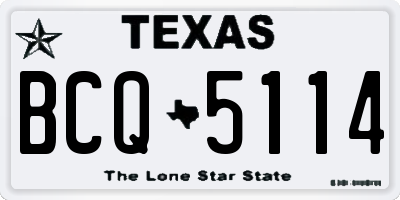 TX license plate BCQ5114