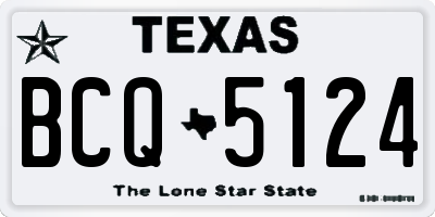 TX license plate BCQ5124