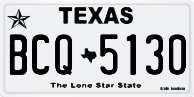 TX license plate BCQ5130