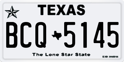 TX license plate BCQ5145