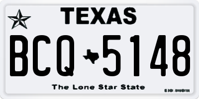 TX license plate BCQ5148