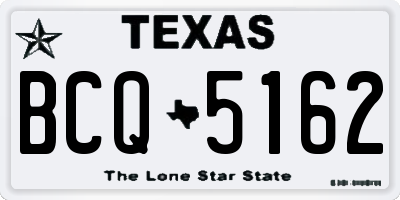 TX license plate BCQ5162