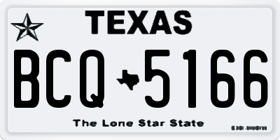 TX license plate BCQ5166