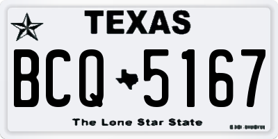 TX license plate BCQ5167