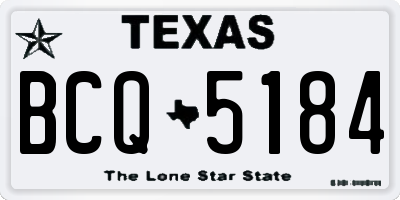 TX license plate BCQ5184