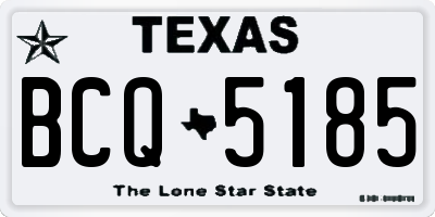 TX license plate BCQ5185