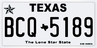TX license plate BCQ5189