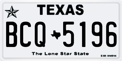 TX license plate BCQ5196