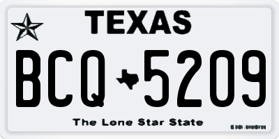 TX license plate BCQ5209