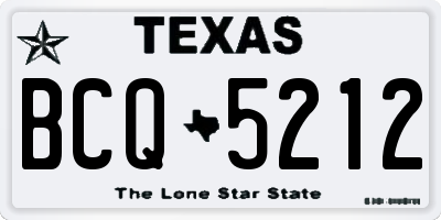 TX license plate BCQ5212