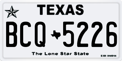 TX license plate BCQ5226