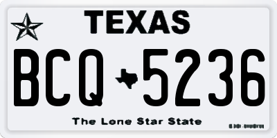 TX license plate BCQ5236