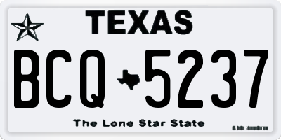 TX license plate BCQ5237