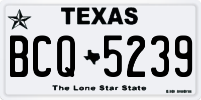 TX license plate BCQ5239