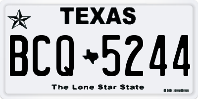 TX license plate BCQ5244