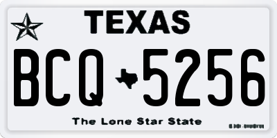 TX license plate BCQ5256