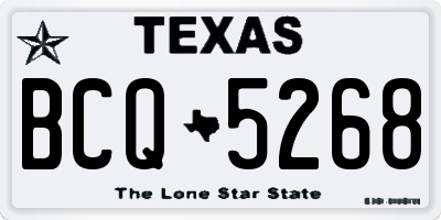TX license plate BCQ5268