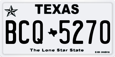 TX license plate BCQ5270