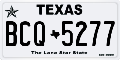 TX license plate BCQ5277