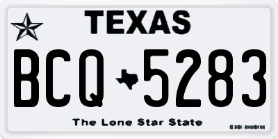TX license plate BCQ5283