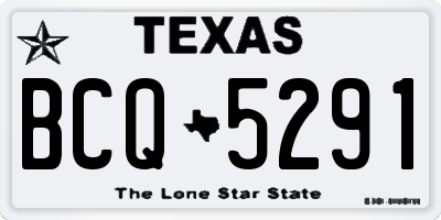 TX license plate BCQ5291