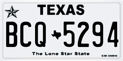 TX license plate BCQ5294