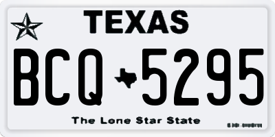 TX license plate BCQ5295
