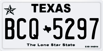 TX license plate BCQ5297