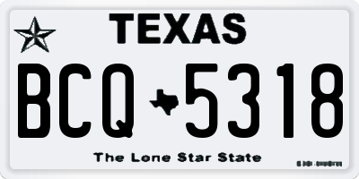 TX license plate BCQ5318