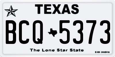 TX license plate BCQ5373