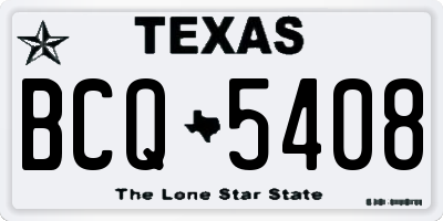 TX license plate BCQ5408
